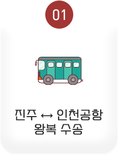 01 진주 ↔ 인천공항 왕복수송